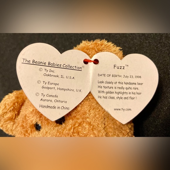 Ty”Fuzz”beanie baby,buddy&large buddy set - Picture 5 of 12